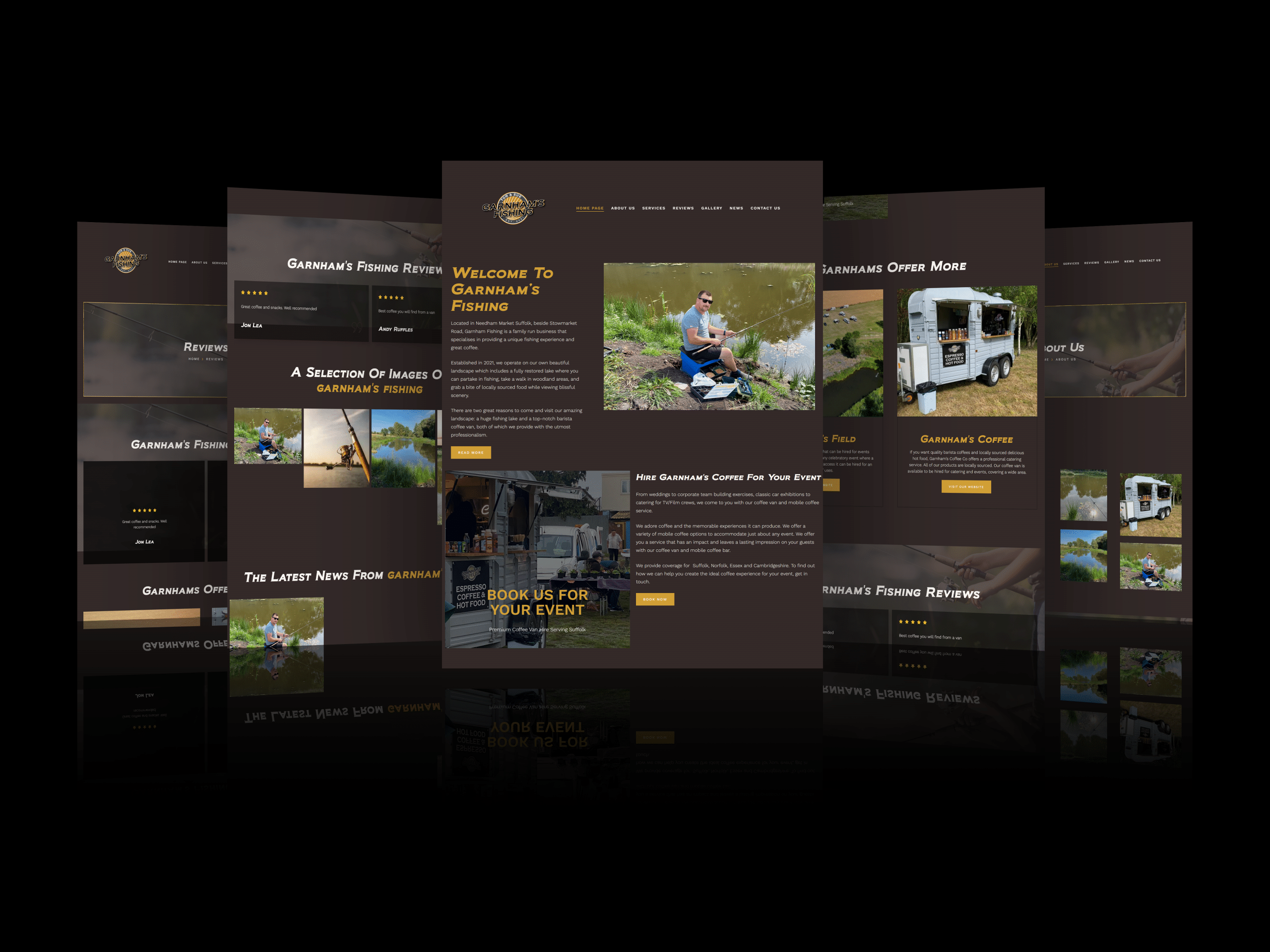Re-designed Garnham’s Fishing Website Launched